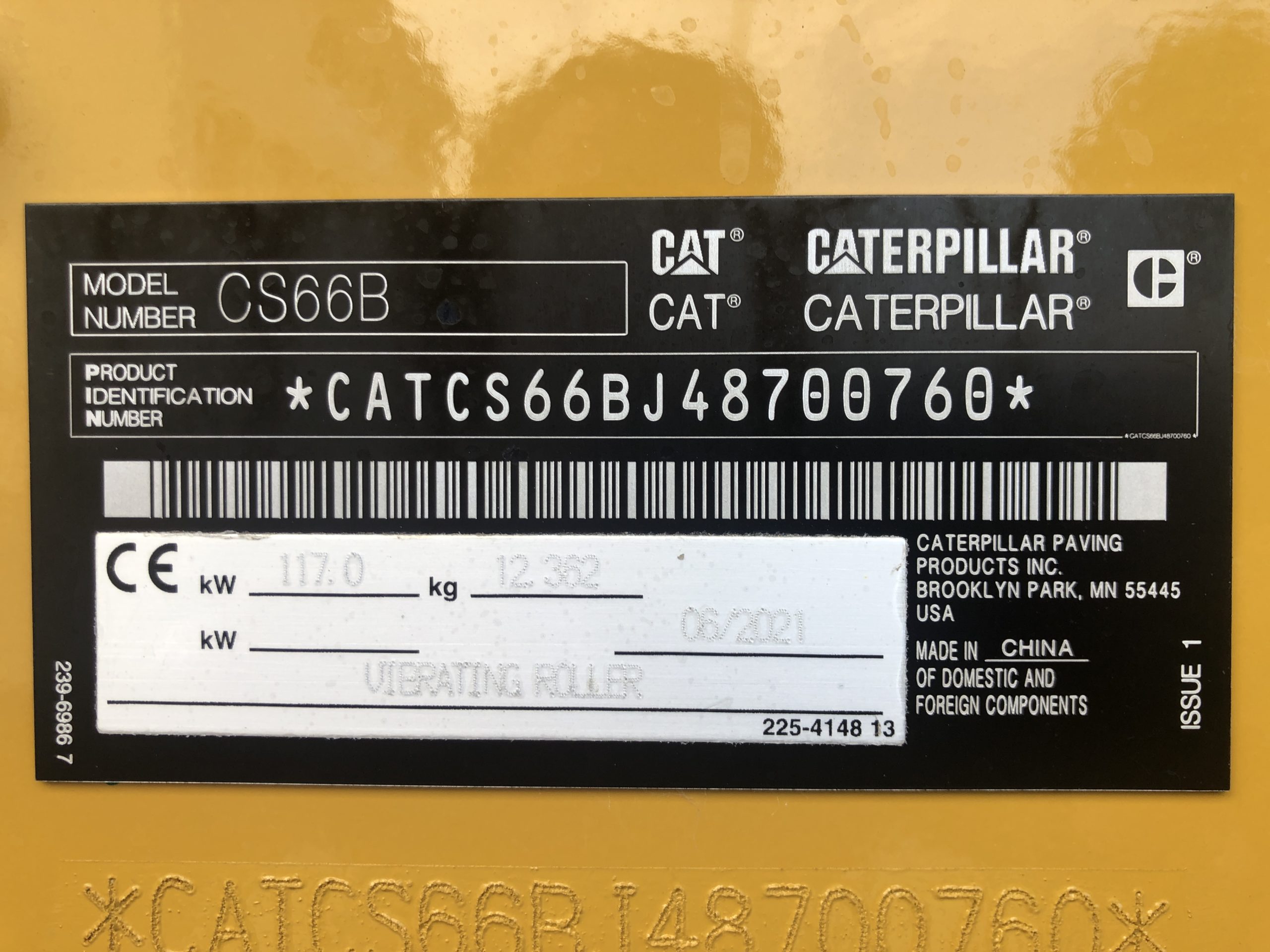 Compacteur mixte CATERPILLAR CS66B  RCM002