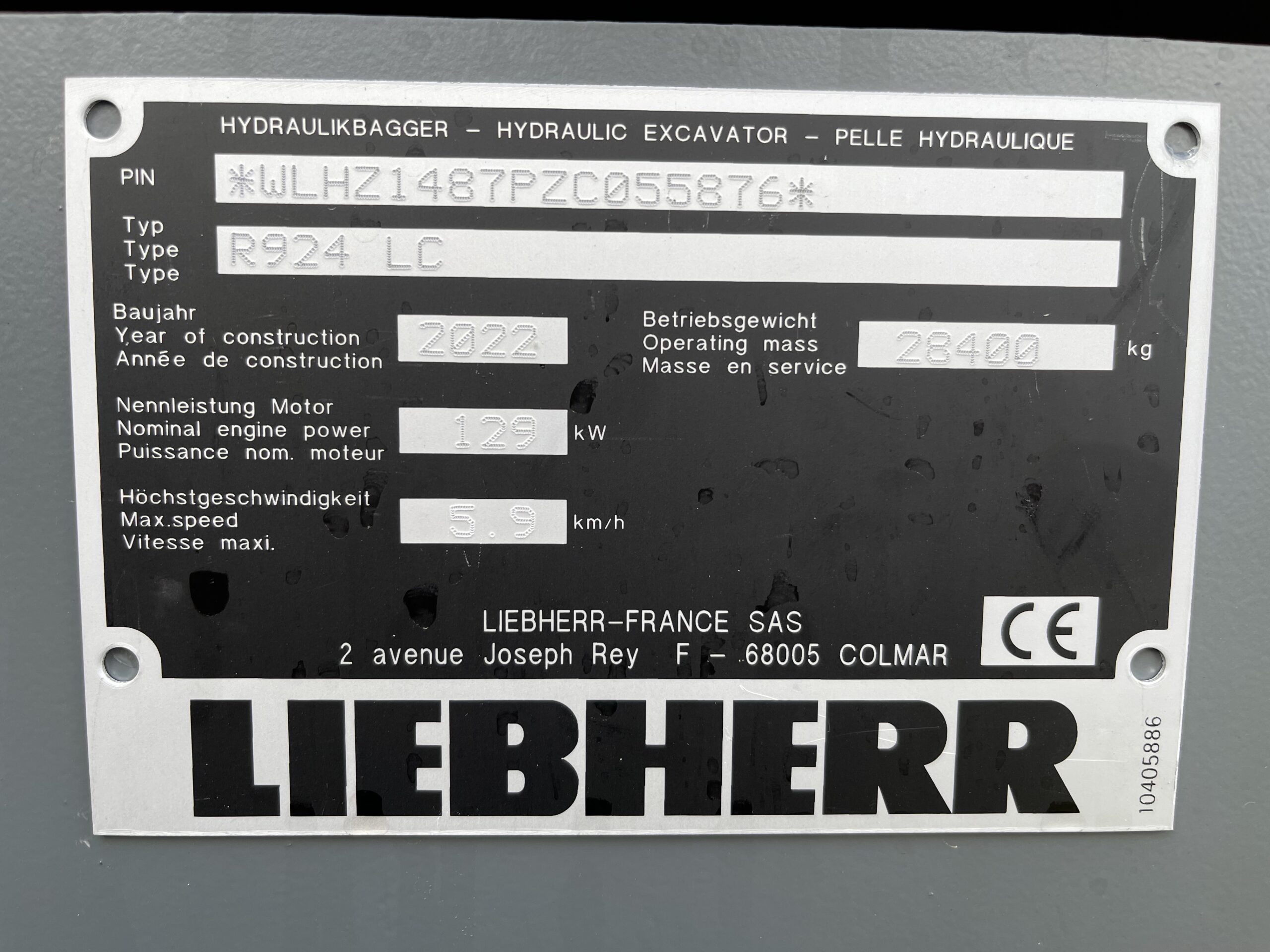 Pelle sur chenilles LIEBHERR R924LC-G8.0-D  PC031 LIEBHERR R924LC-G8.0-D