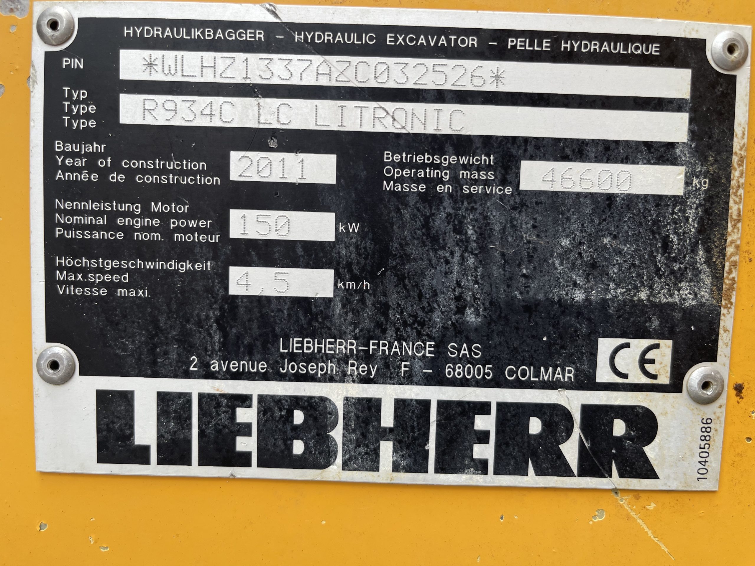 Pelle démolition LIEBHERR R934C-LC  PDEM0010