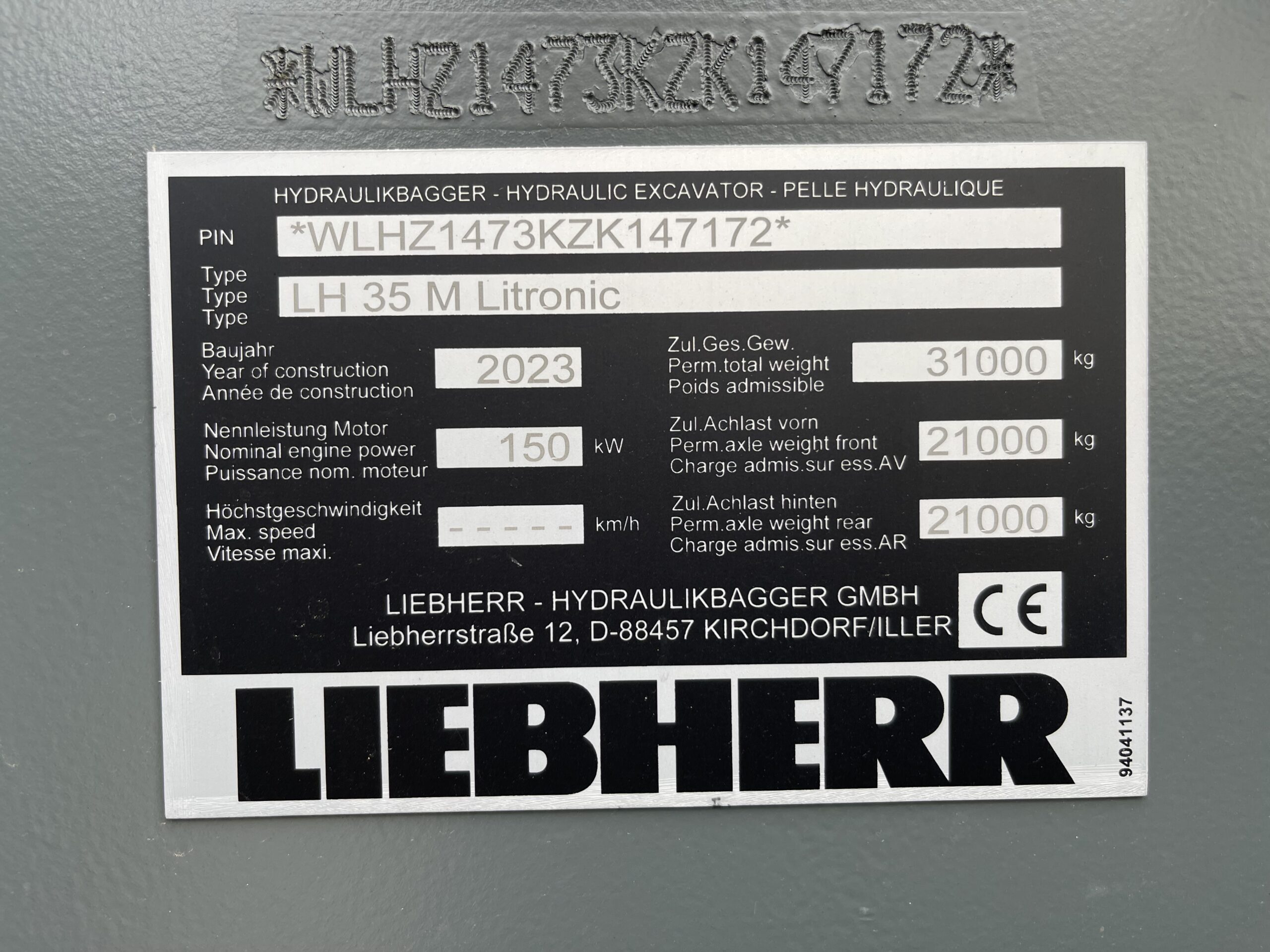 Pelle bois LIEBHERR LH35M Timber G6.0-D.  PM089