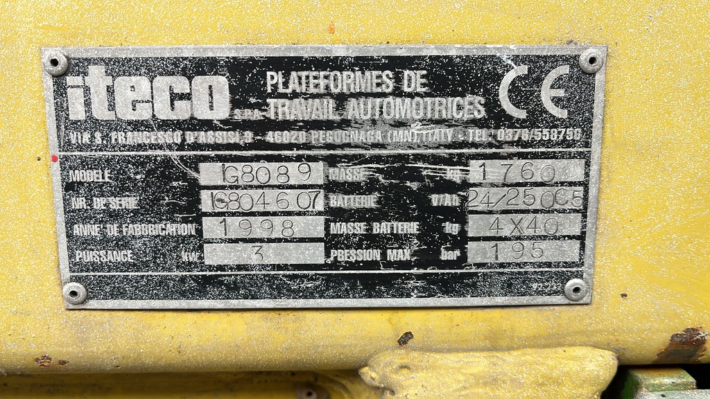 Nacelle ciseaux ITECO IG8089  NAC003