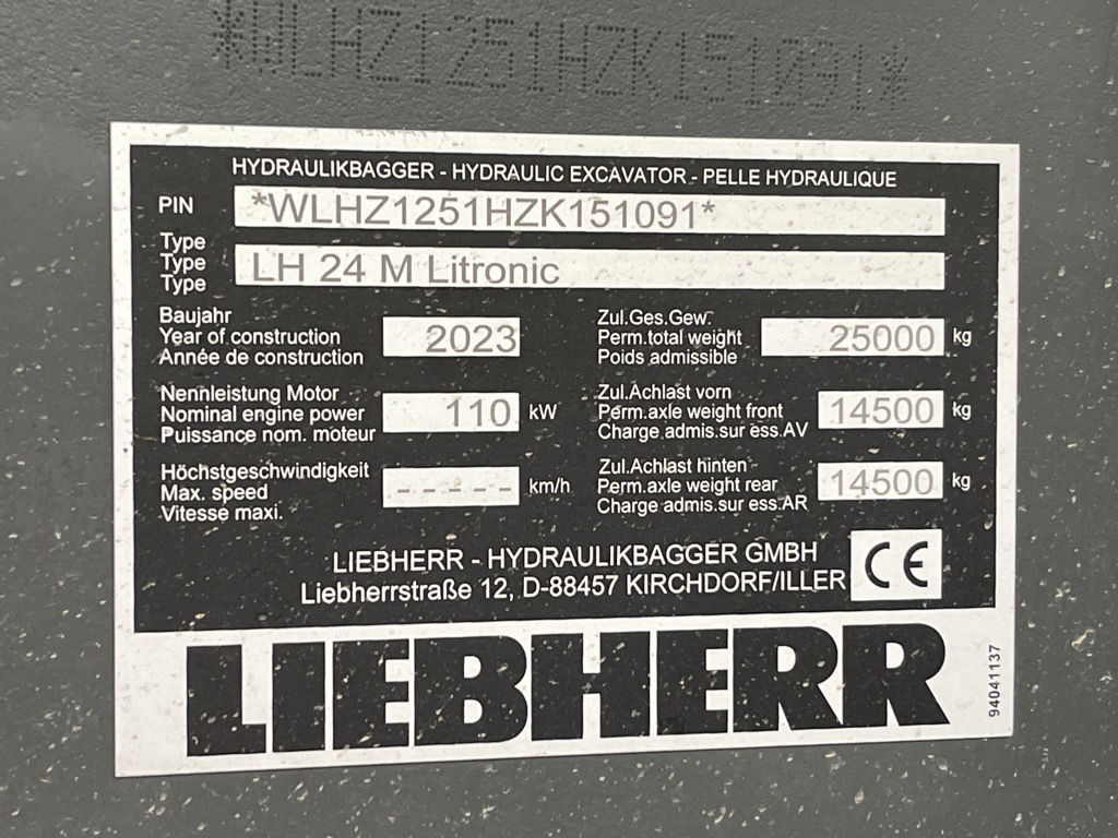 Pelle manutention LIEBHERR LH24M  PM094
