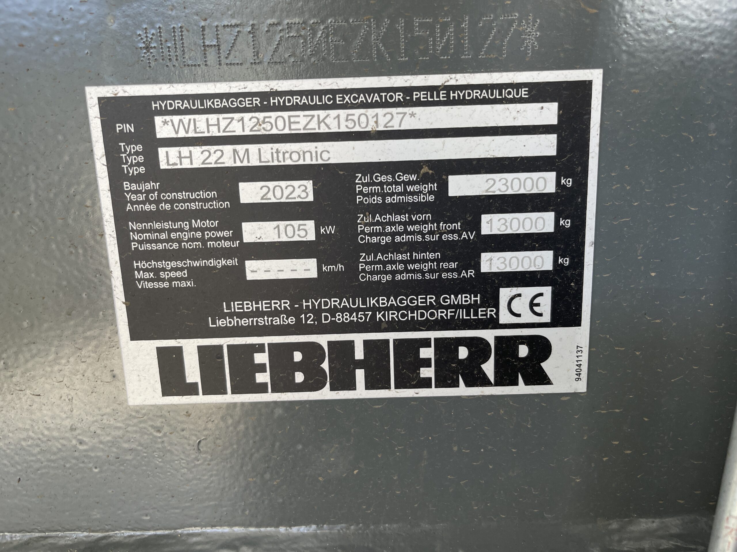 Pelle manutention LIEBHERR LH22M  PM097