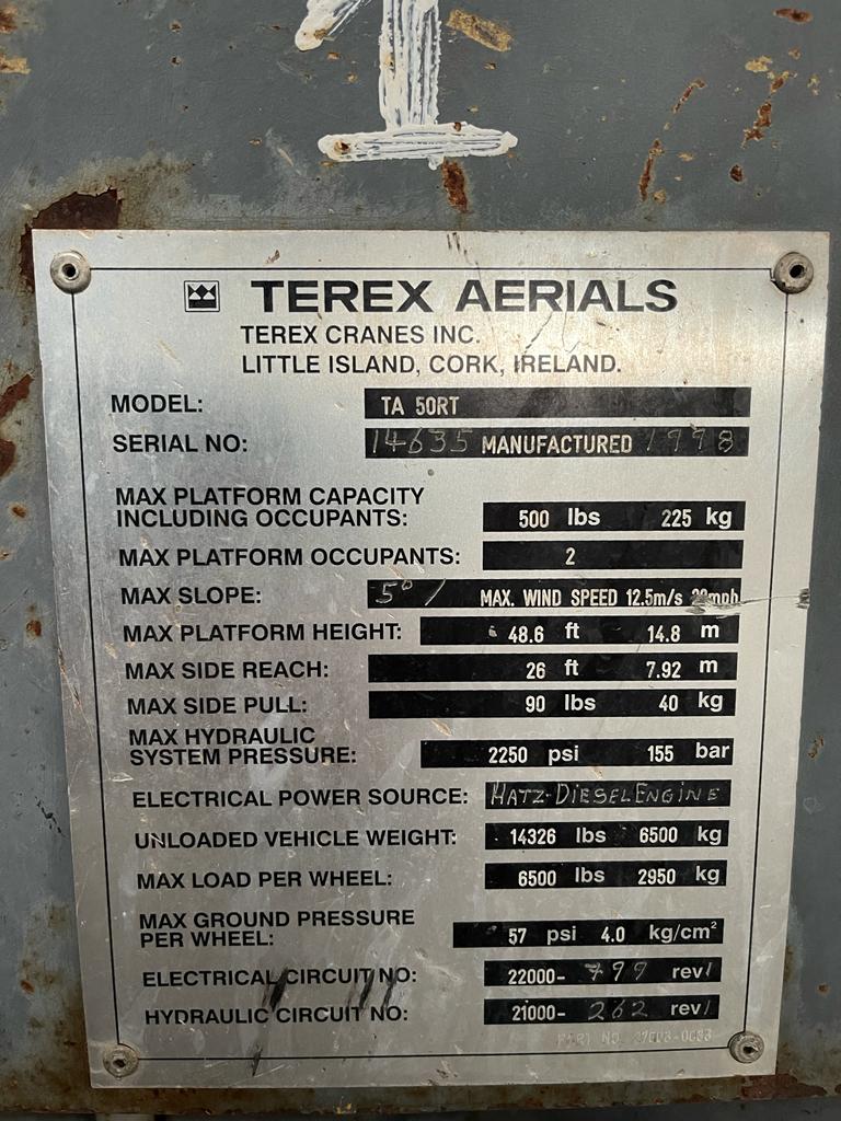 Nacelle TEREX TA50RT NAC001